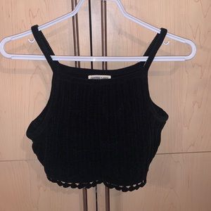 Black crop top